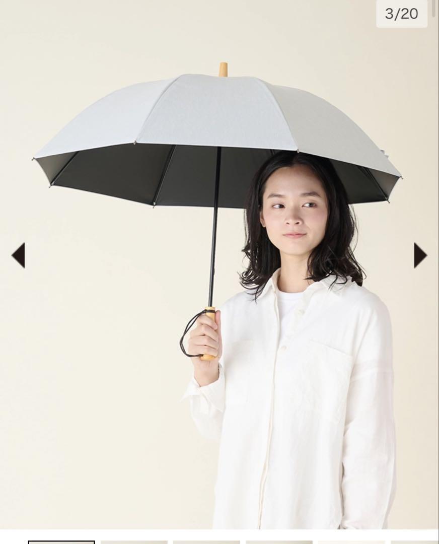 【新品未使用、タグ付き】サンバリア100 長傘S moku グレー