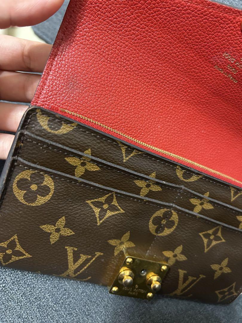 Louis Vuitton 長財布 ブラウン/レッド