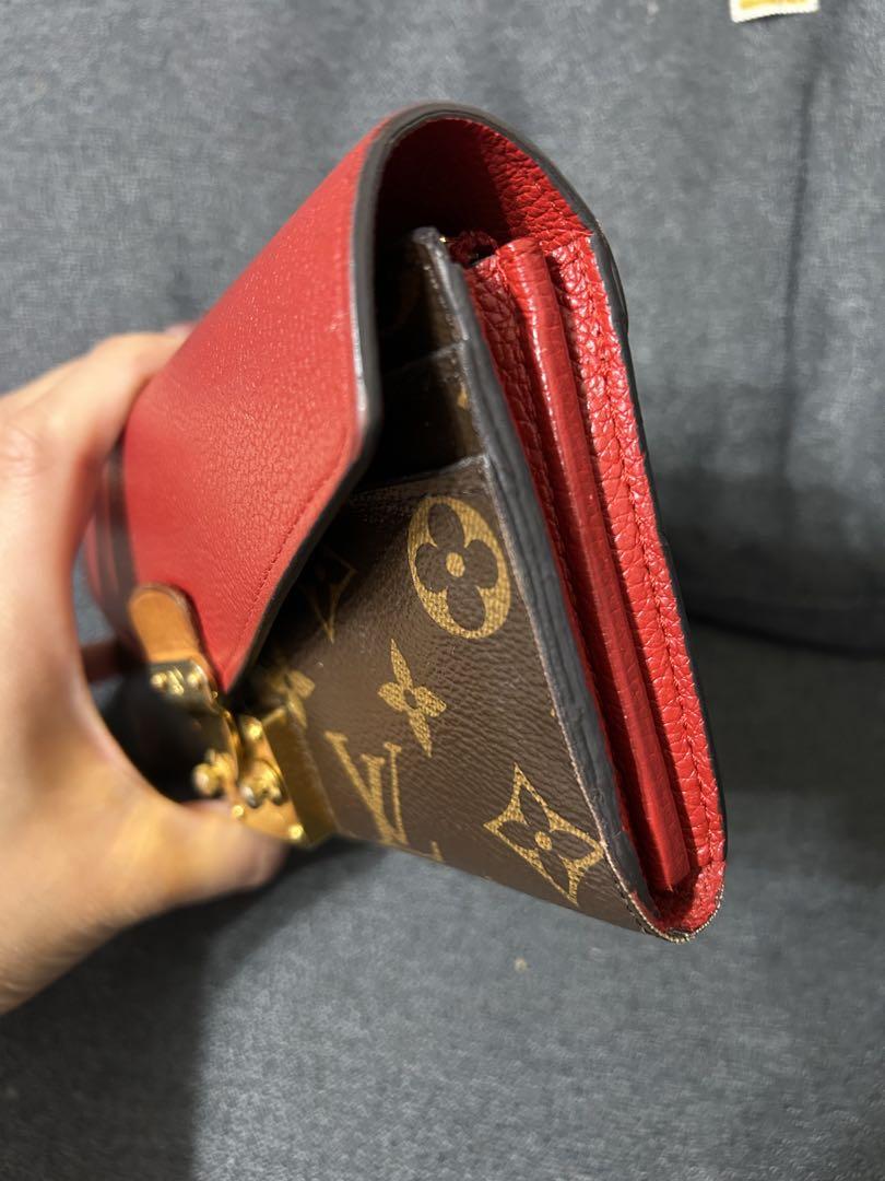 Louis Vuitton 長財布 ブラウン/レッド