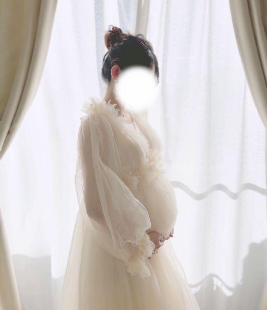マタニティドレス マタニティフォト ドレス 前撮り 衣装 妊婦 撮影
