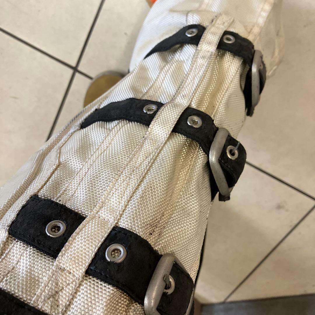 イエローコーンバイクパンツ ホワイト/ブラックM