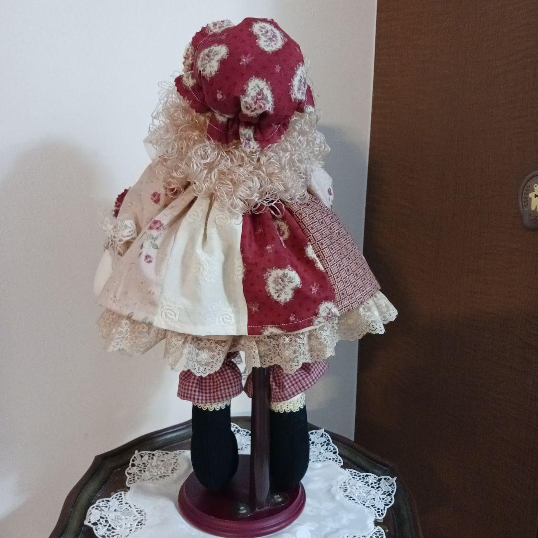ハンドメイド　カントリー　人形　　　高さ48cm