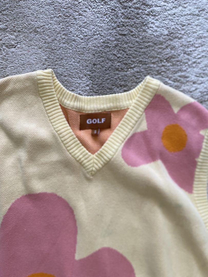 【完売品】GOLF WANG フラワーベスト S 花柄 Vネック Tyler着用