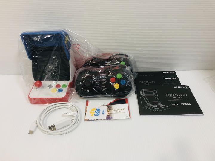 未使用 NEOGEO mini ネオジオミニ 本体 コントローラー2個セット(黒 未使用 NEOGEO mini ネオジオミニ 本体 コントローラー2個セット(黒
