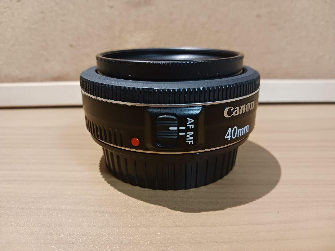 単焦点　Canon 40mm Canon 単焦点 EF40mm F2.8 STM 保護フィルター付 レンズ(単焦点)