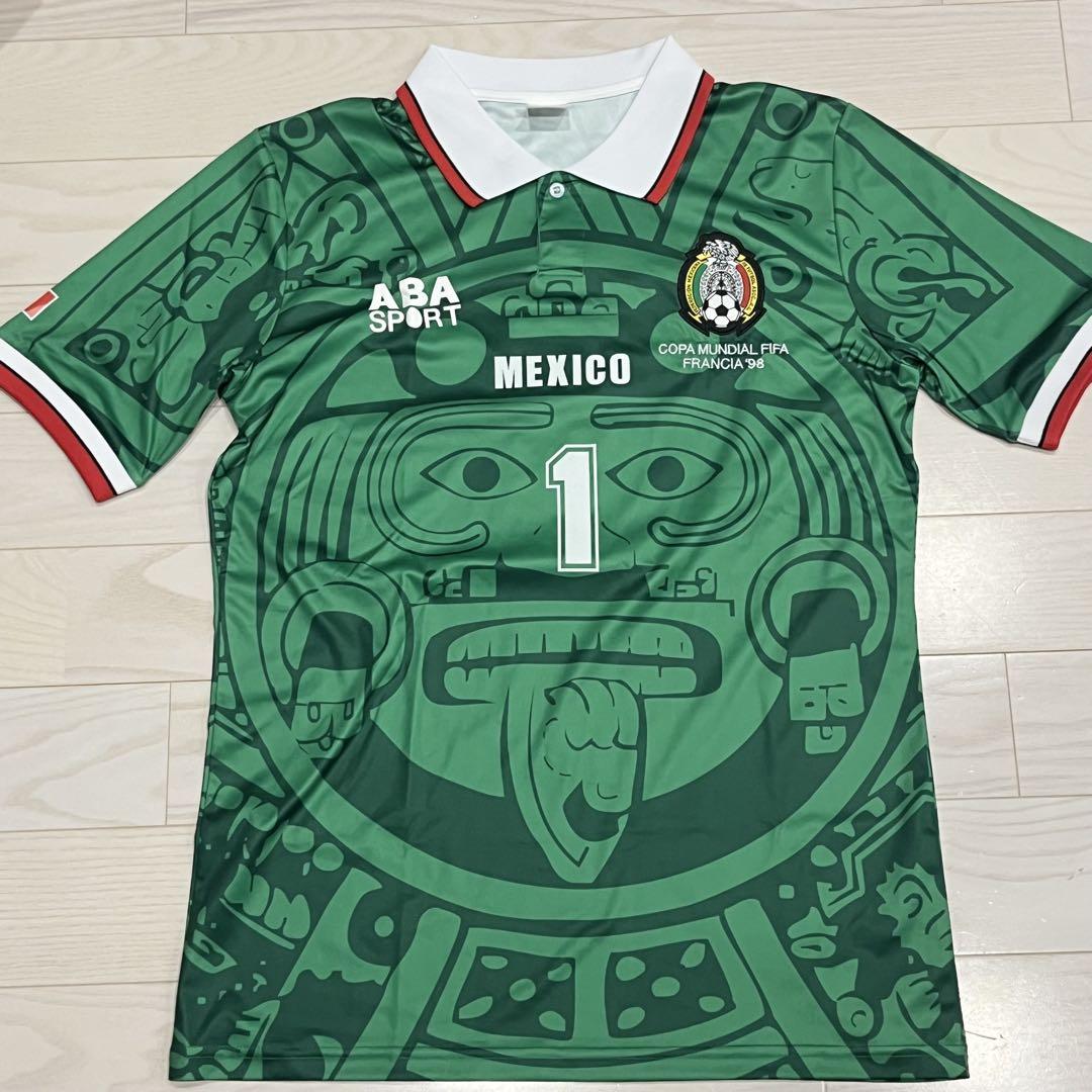 1997/98 メキシコ代表 サッカーユニフォーム メキシコ製 美品 1997/98 メキシコ代表 サッカー ユニフォーム カンポス 背
