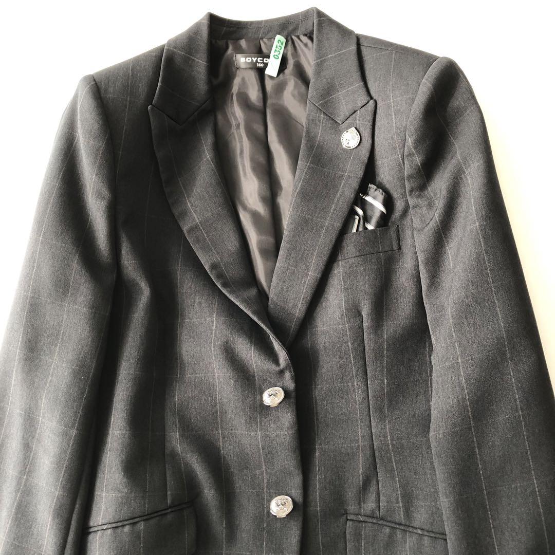 【美品】BOYCOTT 160cm卒業式フォーマルスーツ 男子女子