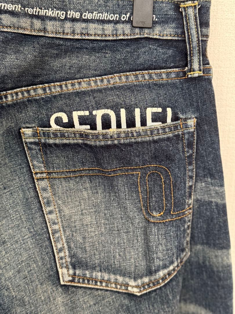 FRAGMENT x SEQUEL シークエル ダメージデニム　Ｍサイズ