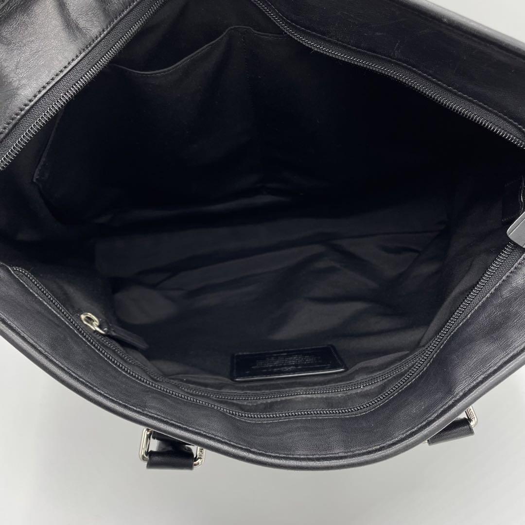 COACH メトロポリタン　2way トートバッグ　オールレザー　ブラック