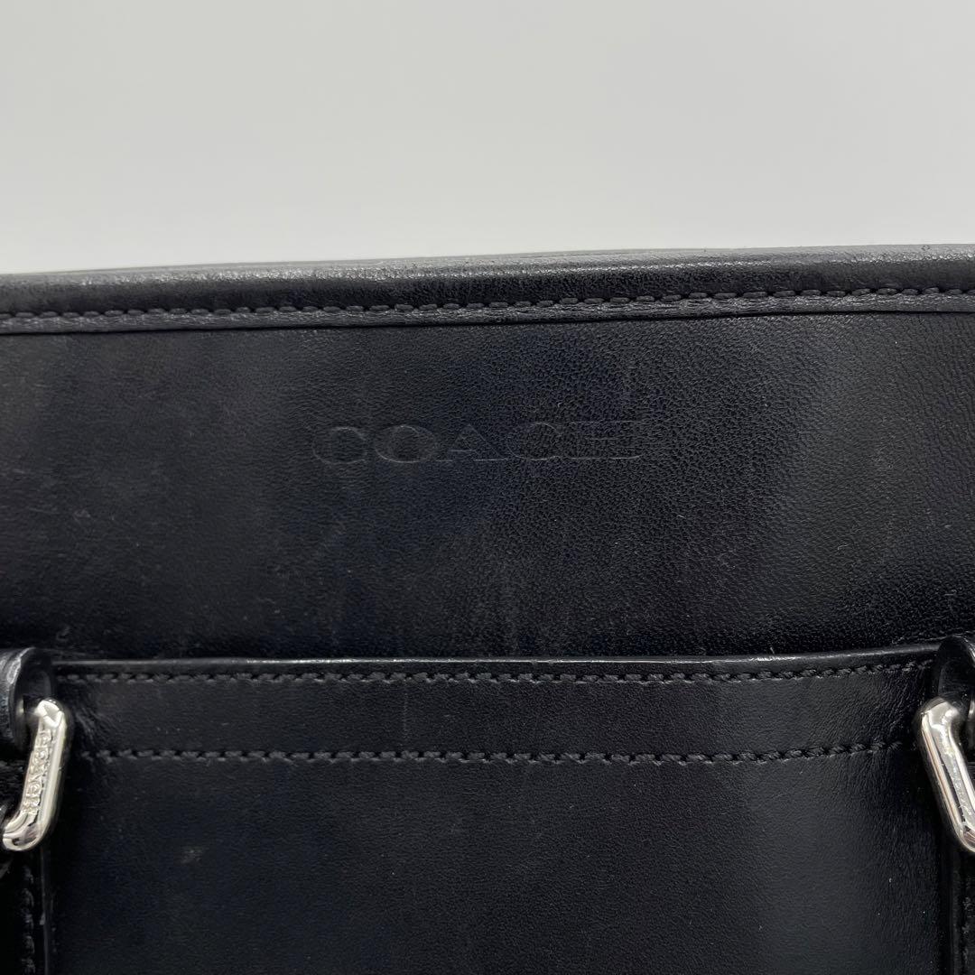 COACH メトロポリタン　2way トートバッグ　オールレザー　ブラック