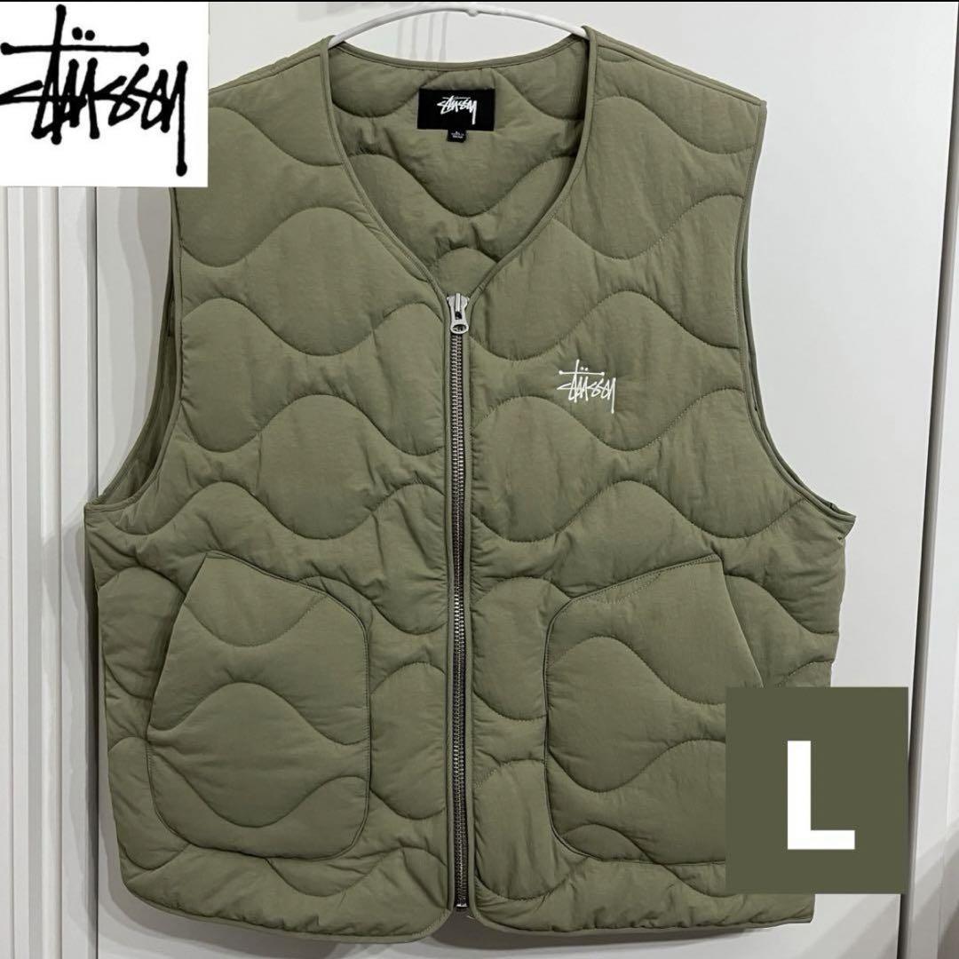ジャケット・アウター Stussy Recycled Nylon Liner Vest L stüssy recycled nylon liner vest (coyote) | a.plus
