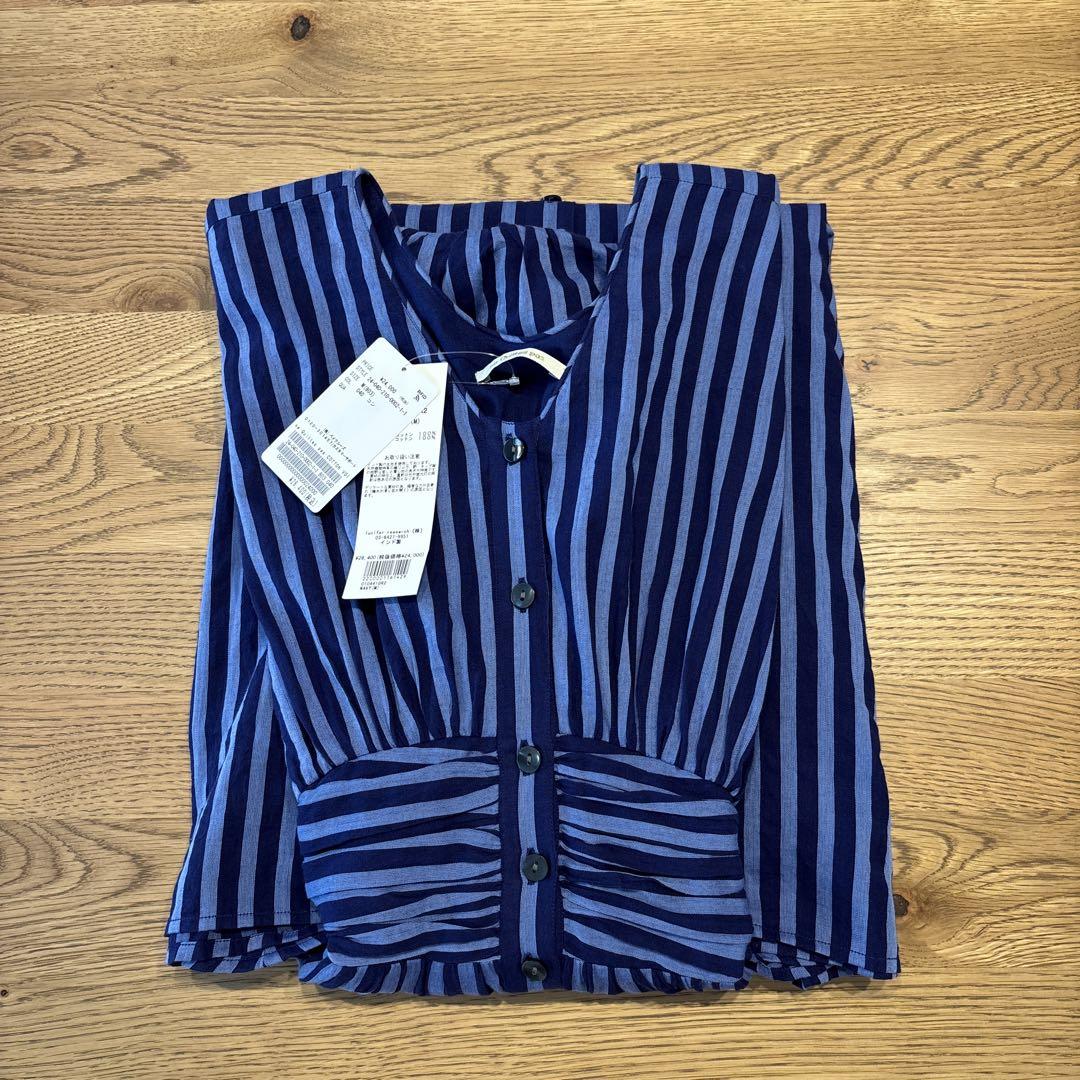 spick and span ヌキテパ　ストライプ　ワンピース　M ne Quittez pas / ヌキテパ】COTTON VOILE STRIPE DRESS