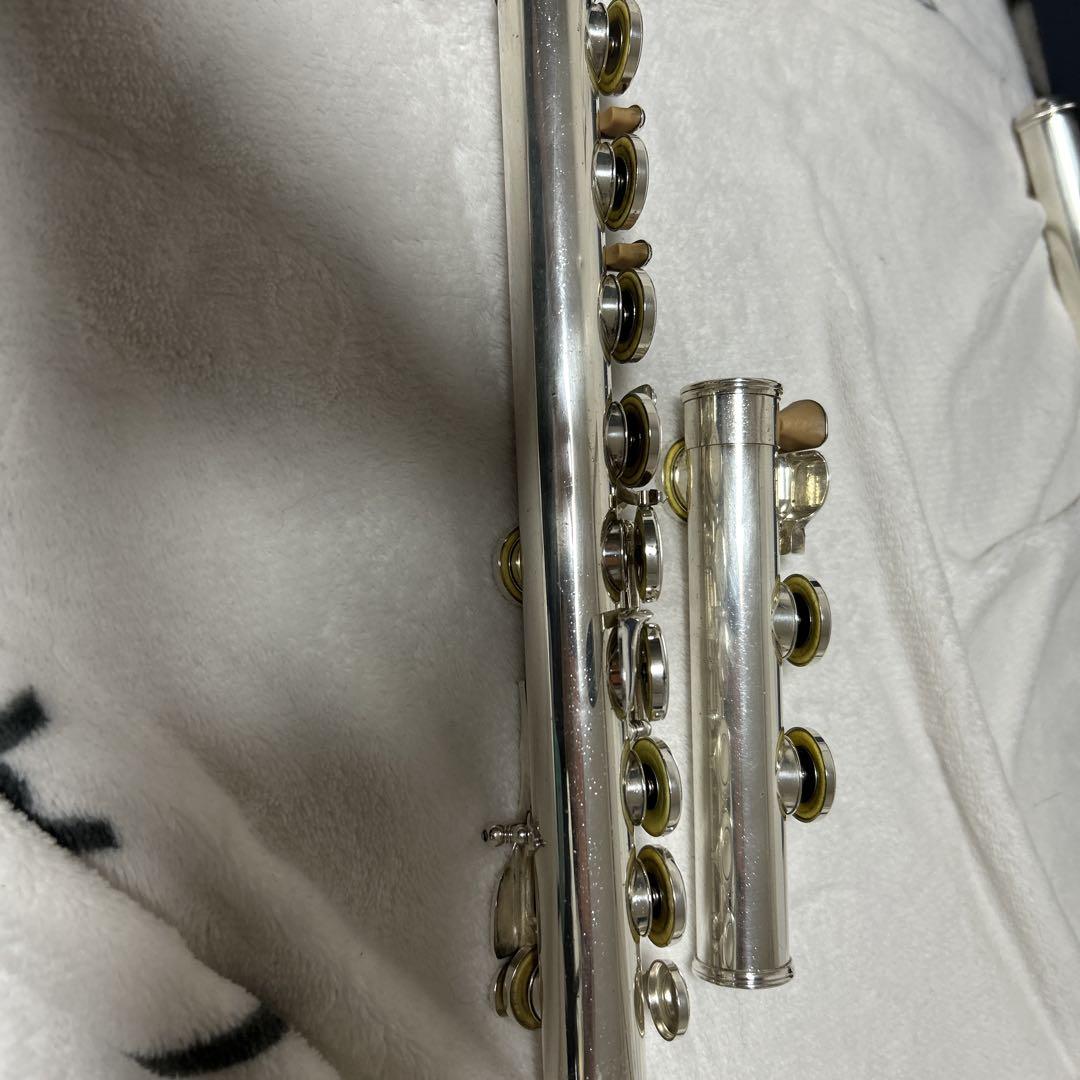 銀メッキ。ヤマハフルートYFL211S Eメカ