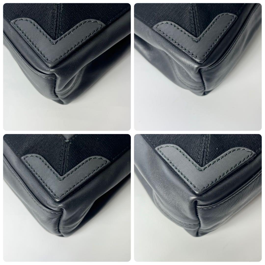 【美品】バレンシアガ カーフレザー ネイビーカバス xs 2way トートバッグ 画像7