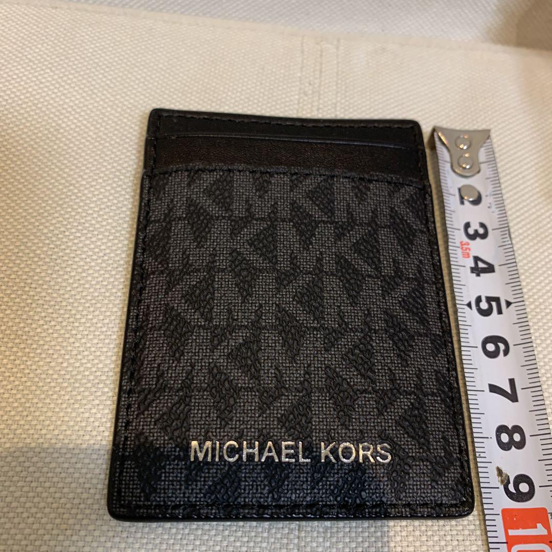 新品　マイケルコース　名刺入れ　カードケース　マネークリップ セット　ロゴ　黒