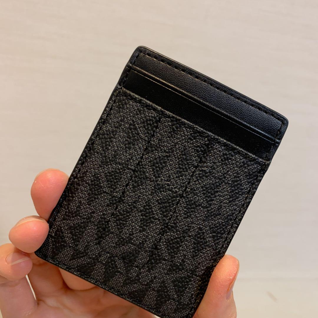 新品　マイケルコース　名刺入れ　カードケース　マネークリップ セット　ロゴ　黒