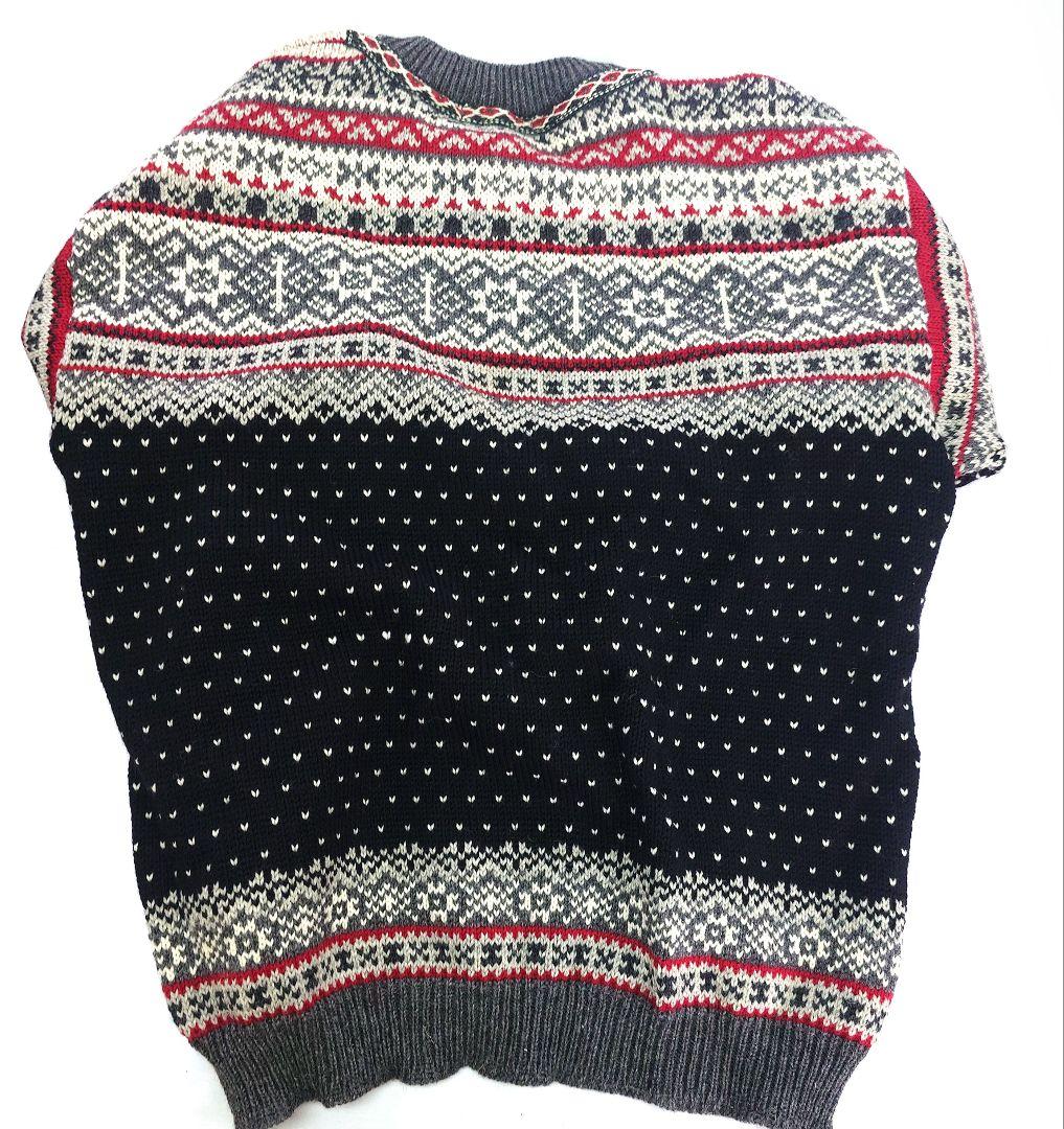 ノルディック柄ニットカーディガン おしゃれ