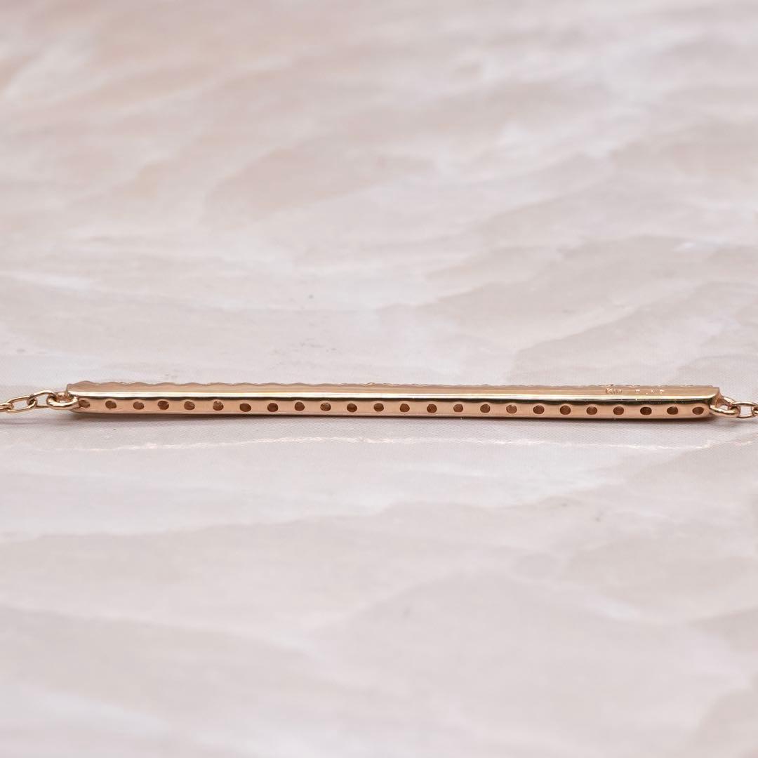 ☆Hirotaka☆ ダイヤモンド ロングバー ブレスレット K10YG - メルカリ