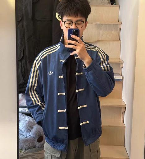 adidasアディダス 中国限定 蛇年トラックジャケット ネイビー M
