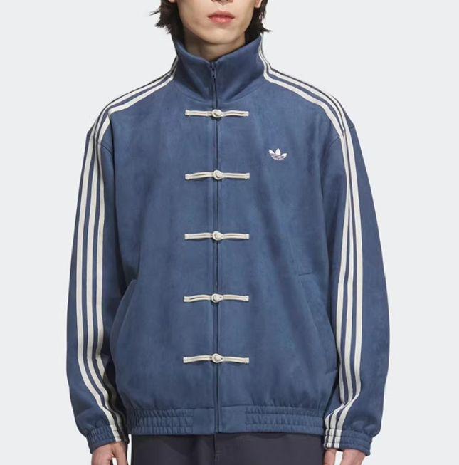 お気に入りの adidasアディダス 中国限定 M ネイビー 蛇年トラックジャケット トップス