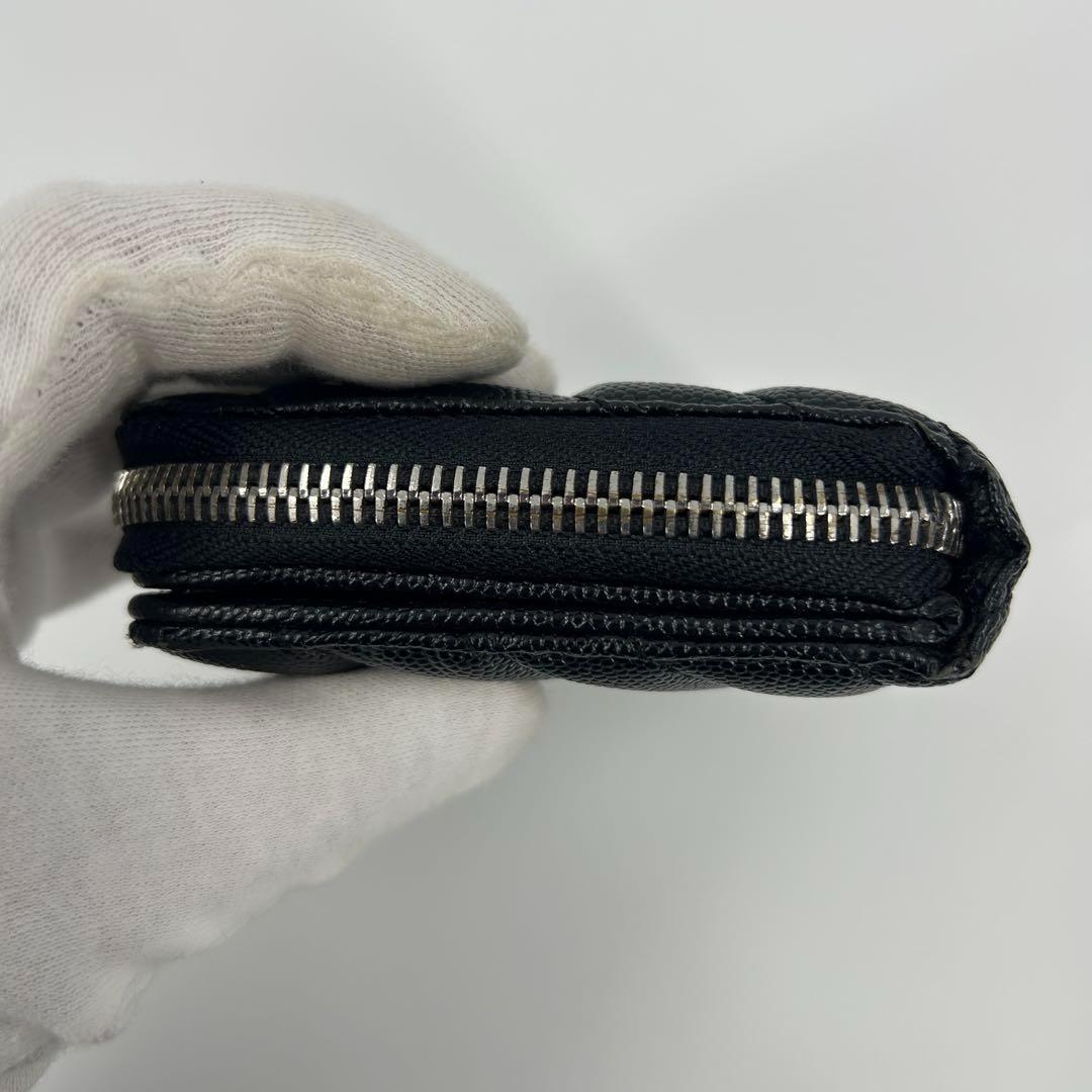 【✨極美品✨】 サンローラン カサンドラ マトラッセ 二つ折り財布 ブラック