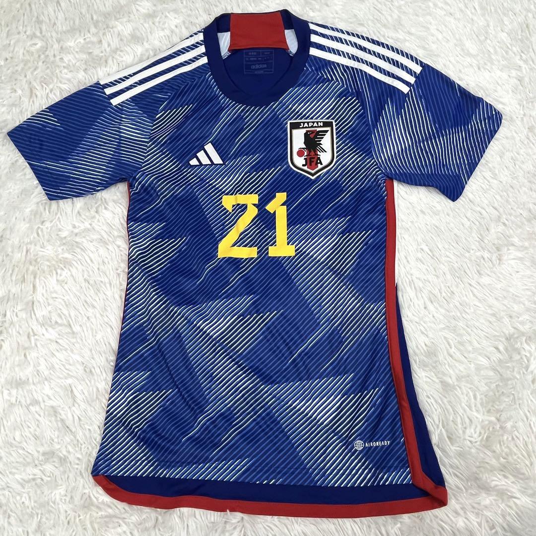 adidas 日本代表サッカーシャツ UEDA 21番　サムライブルー