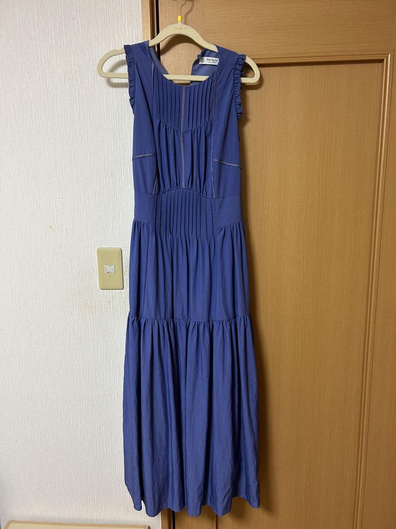 Herlipto Viera Pintuck Tiered Dress Mサイズ Viera Pintuck Tiered Dress