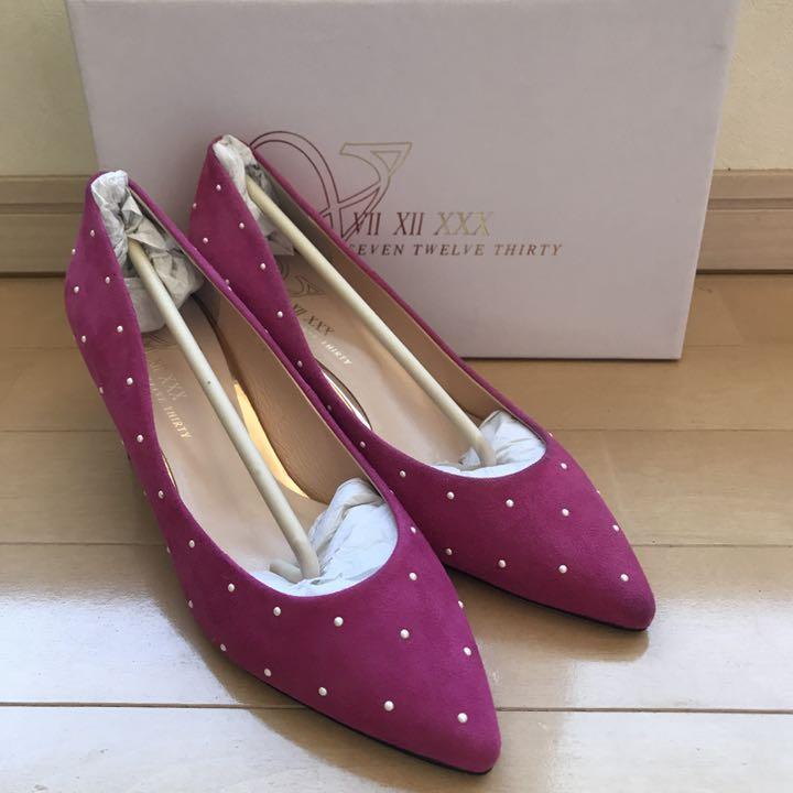 【レビューで送料無料】 新品✨V DIANA / パールパンプス THIRTY TWELVE SEVEN 靴
