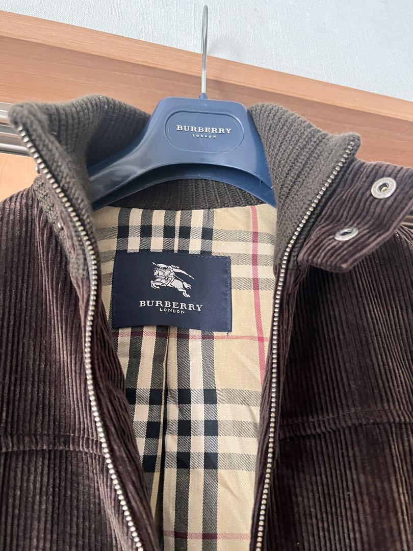 BURBERRY ダークグレー ジップアップジャケット BURBERRY ダークブラウン ジップアップジャケット