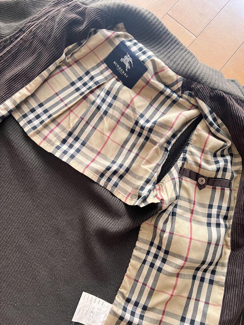 BURBERRY ダークグレー ジップアップジャケット BURBERRY ダークブラウン ジップアップジャケット