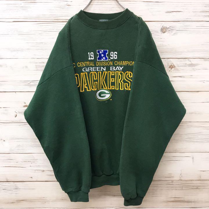 2022新入荷 《USA製》LOGO ATHLETIC 緑色 XL PACKERS☆スウェット - スウェット