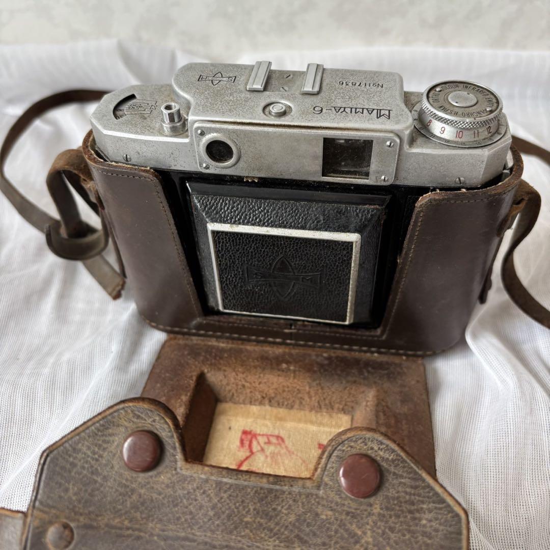 Cy43 MAMIYA-6 蛇腹カメラ　昭和レトロ　アンティーク　ケース付き Cy43 MAMIYA-6 蛇腹カメラ 昭和レトロ アンティーク ケース付き
