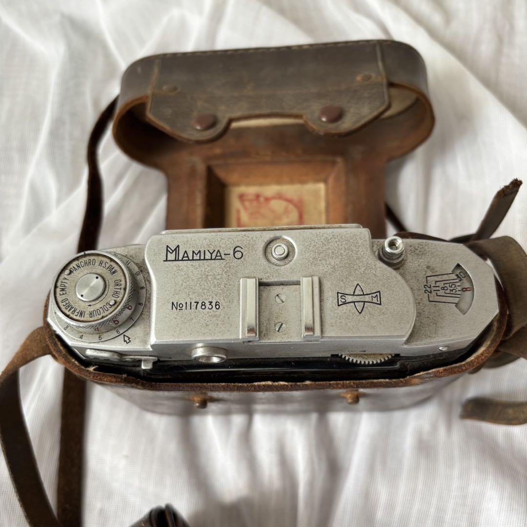Cy43 MAMIYA-6 蛇腹カメラ　昭和レトロ　アンティーク　ケース付き Cy43 MAMIYA-6 蛇腹カメラ 昭和レトロ アンティーク ケース付き