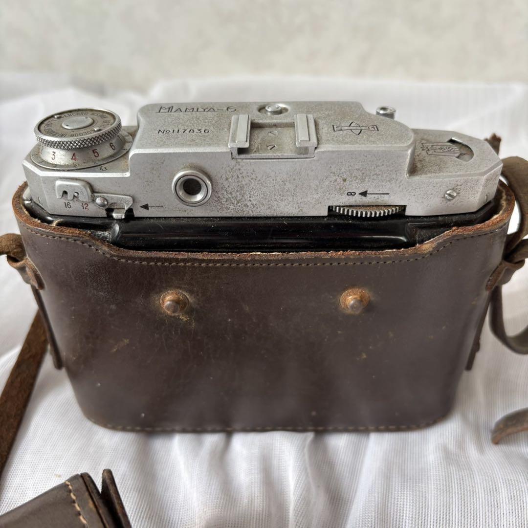 Cy43 MAMIYA-6 蛇腹カメラ　昭和レトロ　アンティーク　ケース付き Cy43 MAMIYA-6 蛇腹カメラ 昭和レトロ アンティーク ケース付き