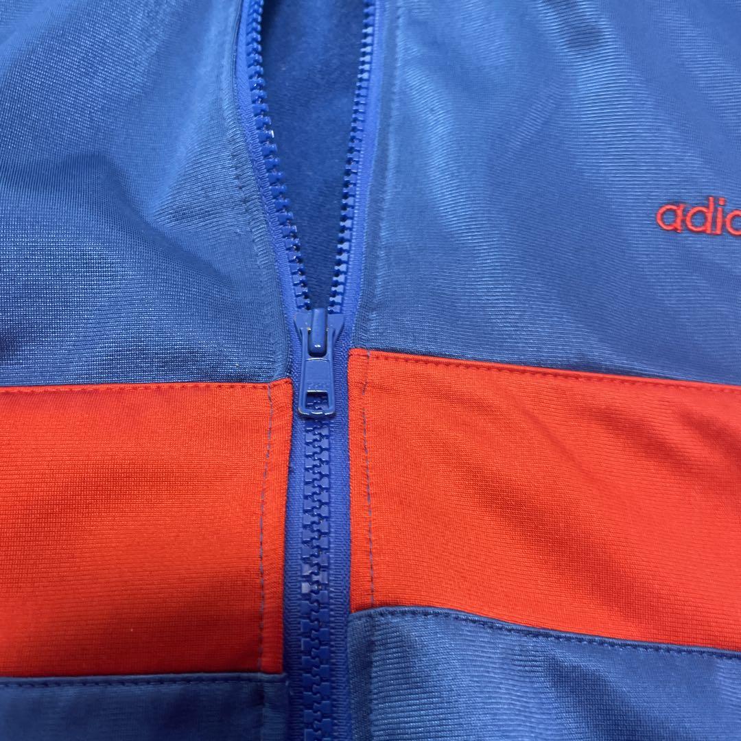 希少　ヴィンテージ　adidas ジャージジャケット 青 赤