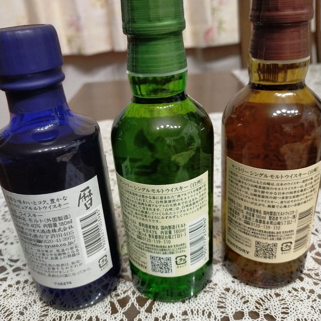 山崎&白州ミニボトルセット180ml