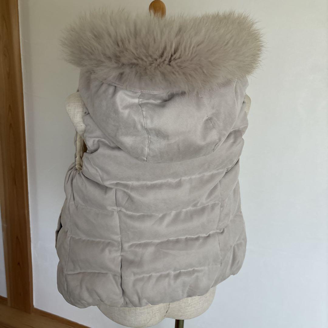 美品 アナイ ANAYI リバーシブルダウンベスト