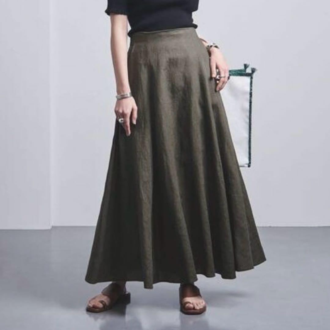 UNITED ARROWS ユナイテッドアローズ リネンマキシスカート