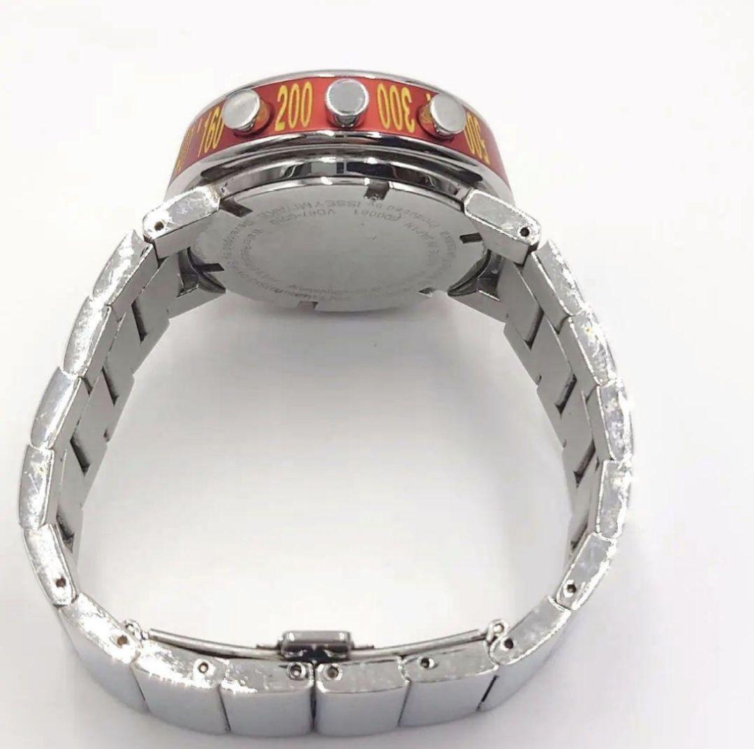 【美品】イッセイミヤケ 腕時計 トラペゾイド クロノグラフ 赤