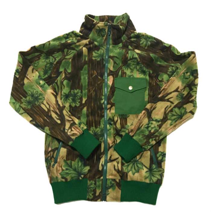 【美品】 Battenwear バテンウェア 総柄 フリース ジャケット S
