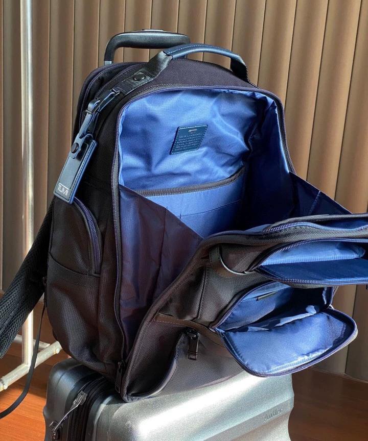 TUMI ALPHA3 バックパック ブルーライン TUMI ALPHA3 バックパック ブルーライン - メルカリ