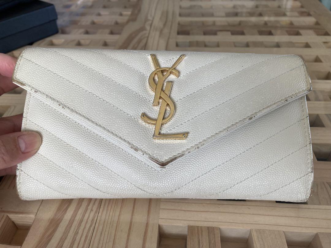 SAINT LAURENT 二つ折り財布 ホワイト
