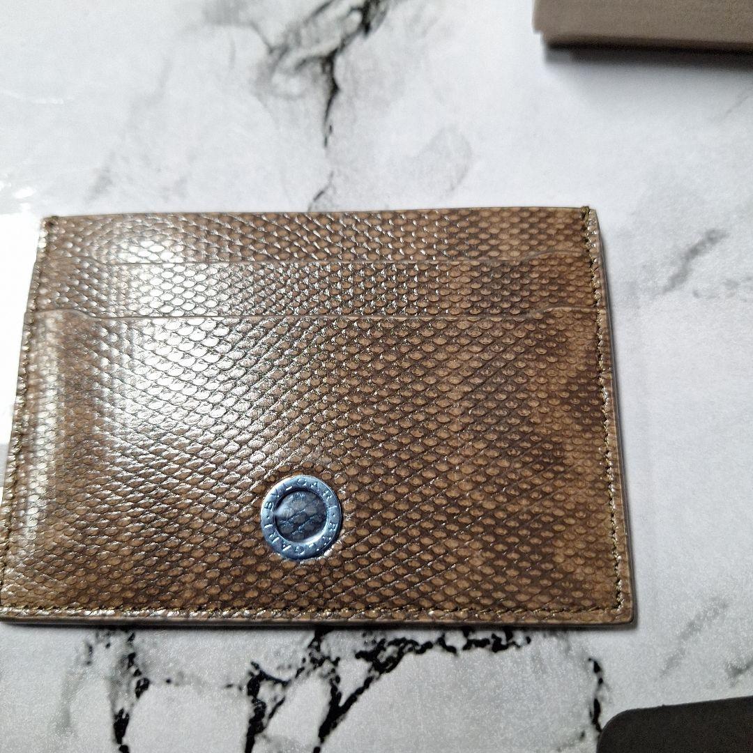 【新品・未使用・レア品・パイソン柄】BVLGARI　カードケース・名刺入れ