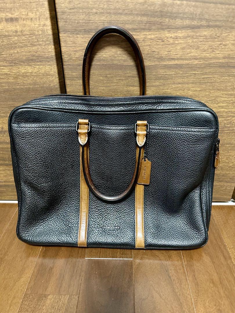 COACH黒 レザー ビジネスバッグ(中古品)