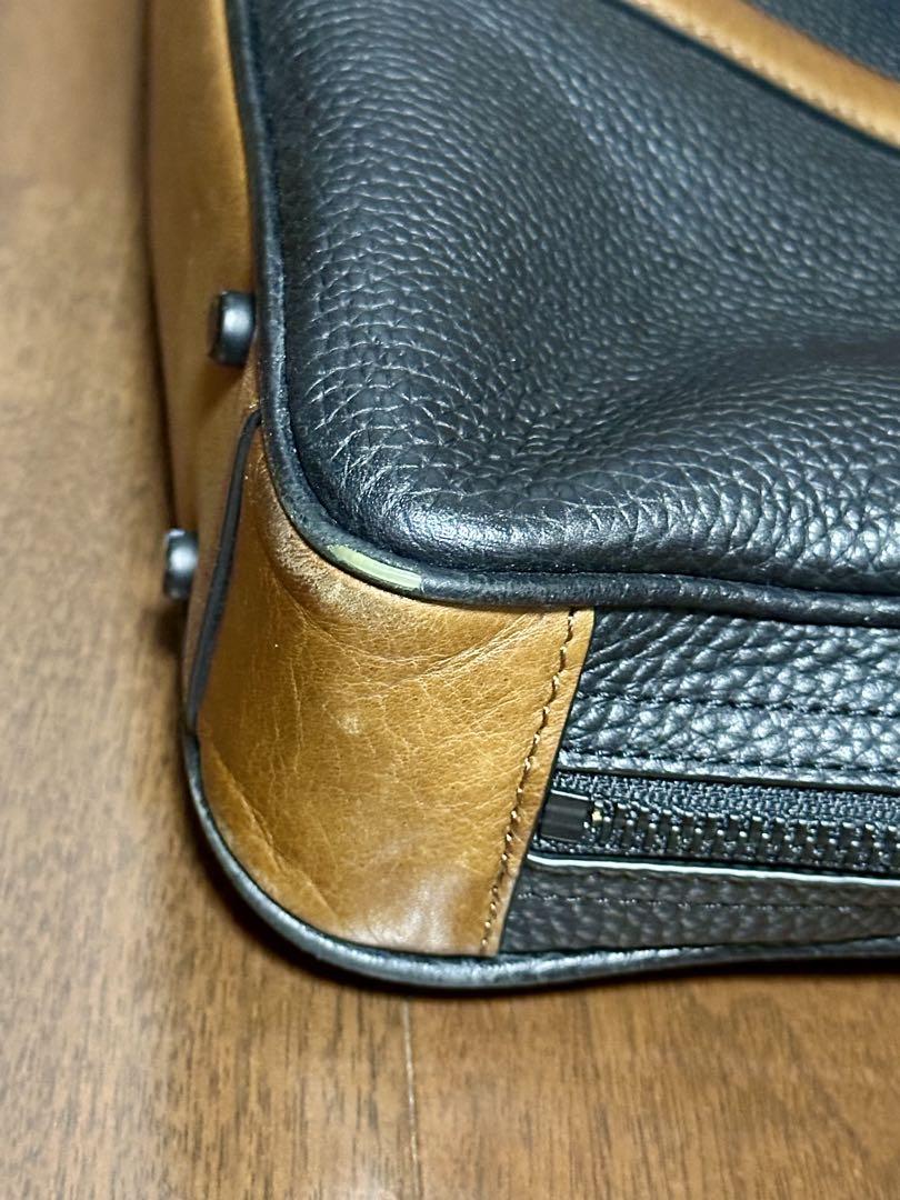 COACH黒 レザー ビジネスバッグ(中古品)