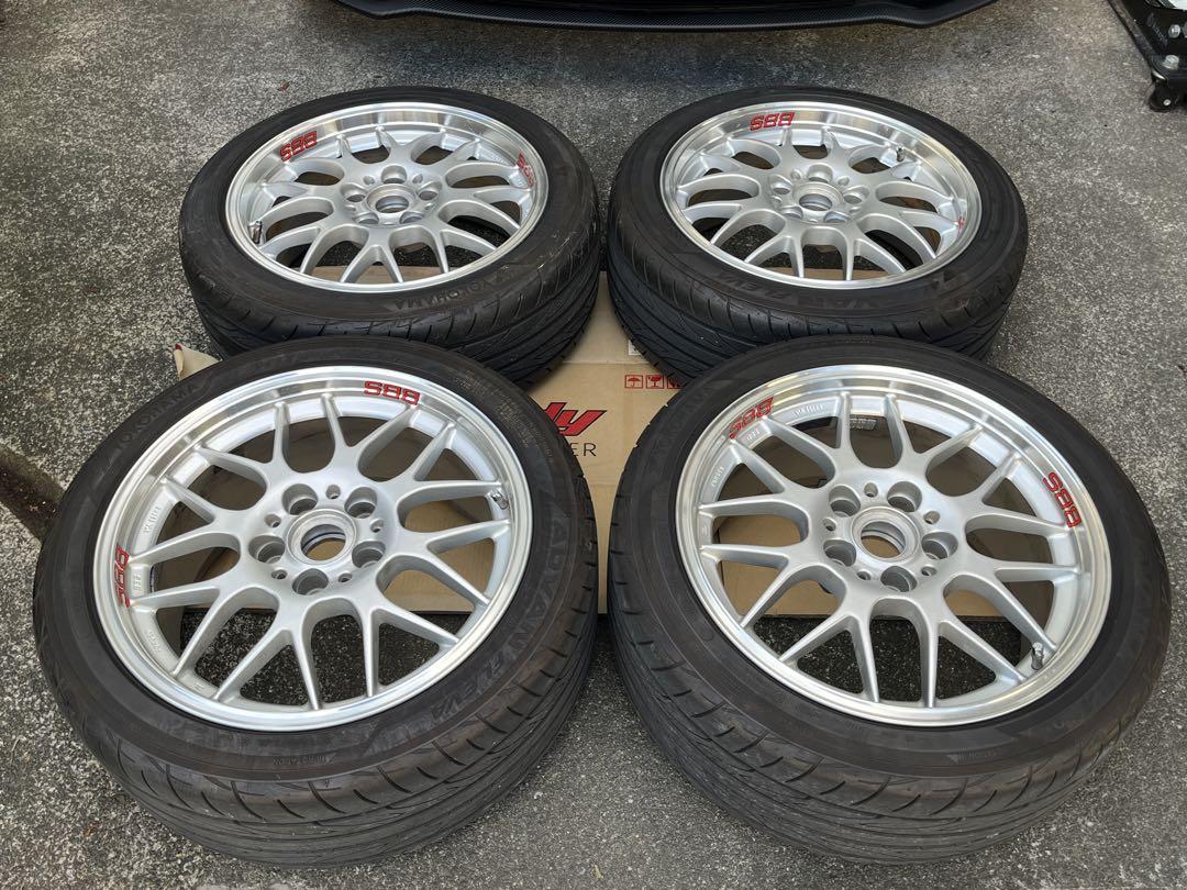 鍛造ホイール!! バリ溝タイヤ付き!! BBS RG-R