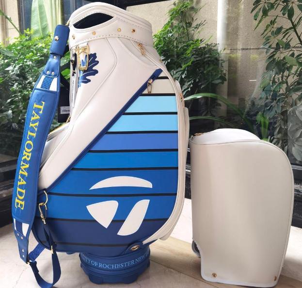 TAYLORMADE キャディバッグ 青白ストライプ