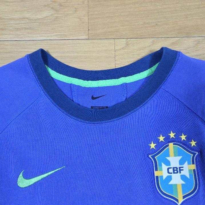 【新品タグ付き】NIKE ブラジル　ユニフォーム　セレソン　リンガー Tシャツ NIKE サッカーブラジル代表 セレソン Tシャツ L - メルカリ