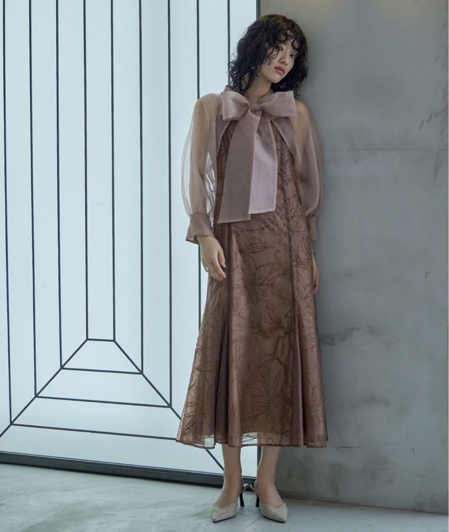 【ERI】ボウタイリボンボレロキャミワンピセットドレス　/ niana