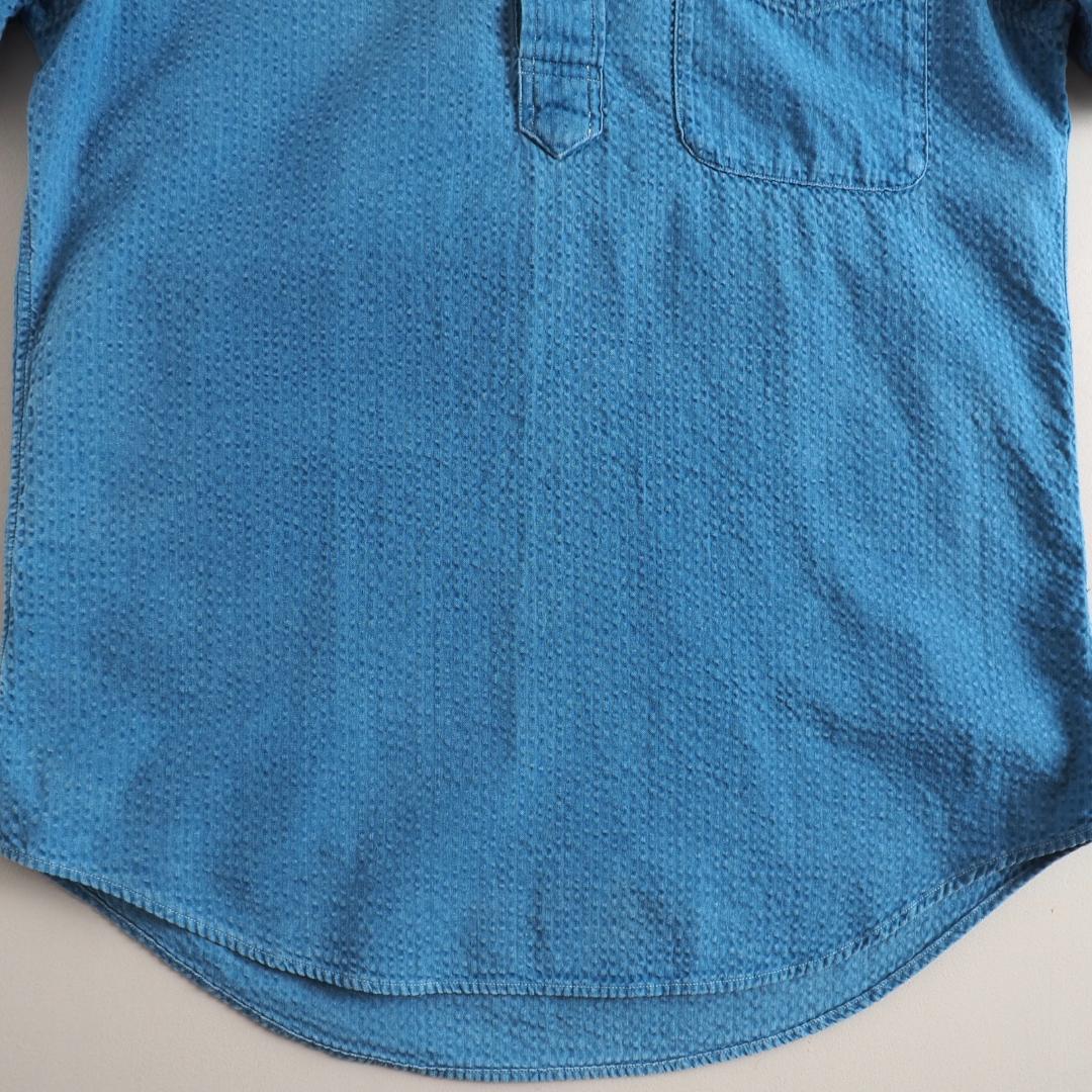 ラルフローレン　正規品　半袖シャツ　ハーフボタン　インディゴ　美品